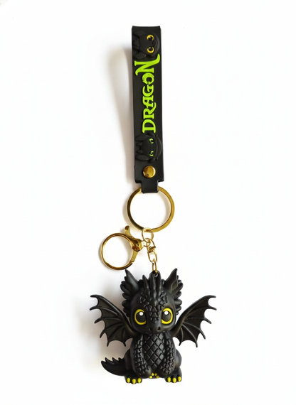 Nightfury keychain WITH soft silicone strap