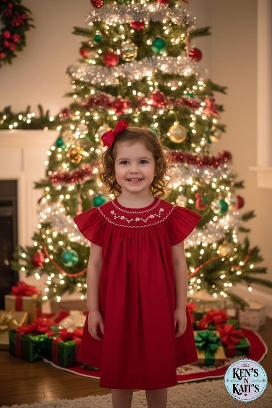 Hand Smocked Embroidered Design (Imported)