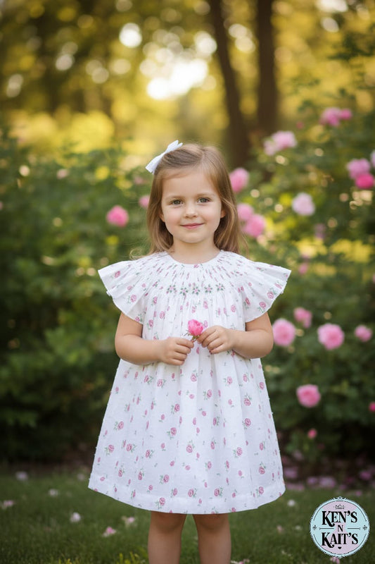 Hand Smocked Embroidered Design (Imported)