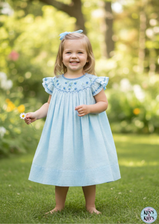 Hand Smocked Embroidered Design (Imported)