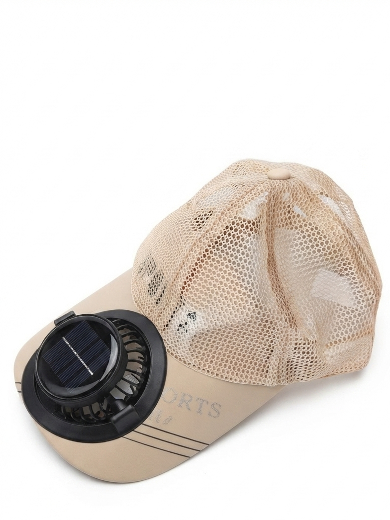 Solar Powered Fan Baseball Cap