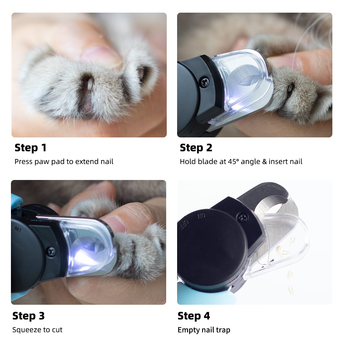 LED Pet Nail Clipper with Built-in Light