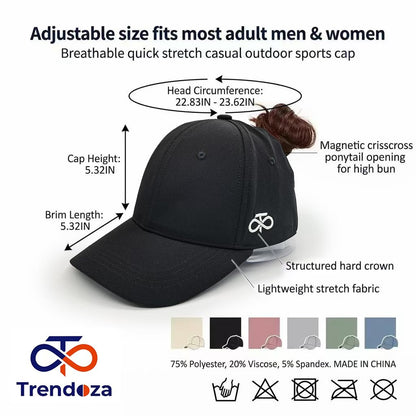 Ponytail Cap with Auto-Closure
