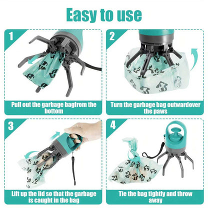 Pet Potty Picker with Built-in Poop Bag Dispenser