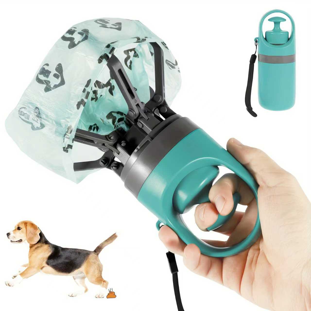 Pet Potty Picker with Built-in Poop Bag Dispenser