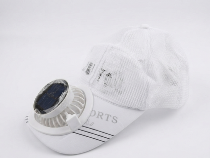 Solar Powered Fan Baseball Cap